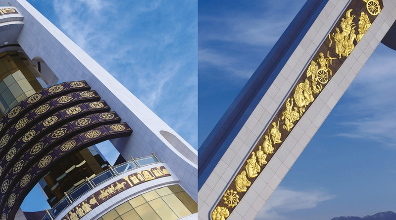 Illustration for article titled Turkmenistan's Astonishing Attempt To Build A City Of The Future